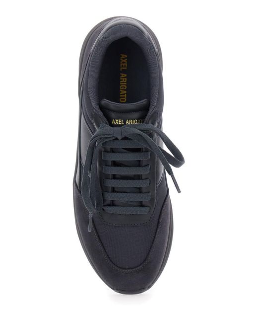 Axel Arigato Black 'Genesis Neo Runner' Low Top Sneakers With Logo Lettering On Tongue And Heel for men