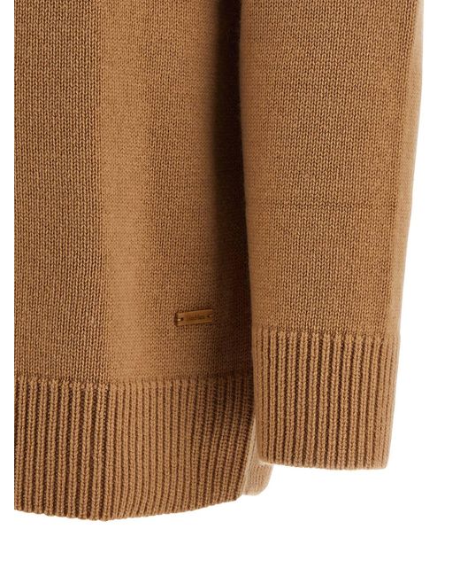 Max Mara Brown Liana Sweaters And Cardigans