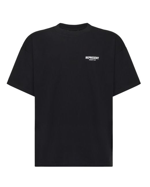 Represent Black T-Shirts And Polos Cotton for men