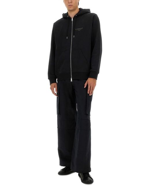 Givenchy Black Zipper Hoodie for men