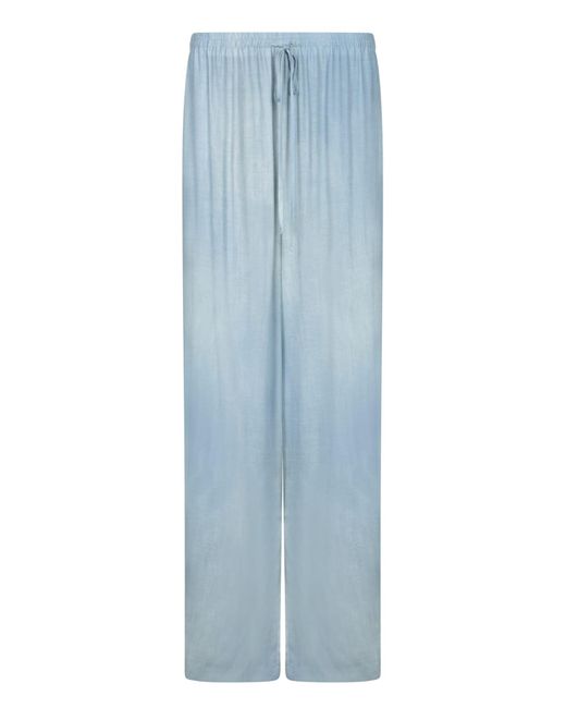 Ermanno Scervino Blue Wide Leg Pants
