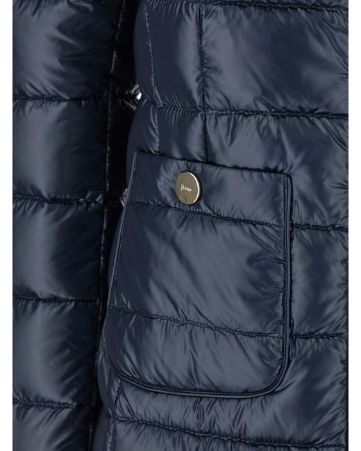 Herno Blue Down Jacket Polyamide Puffer