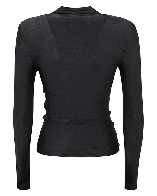 Coperni Black Fitted Long-Sleeved Top