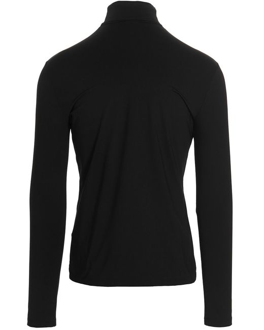 VTMNTS Black Logo Lycra Sweater Polyamide Elastane Sweater, Cardigans for men