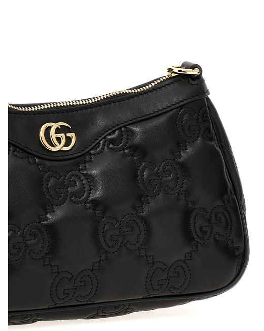 Gucci Black gg Matelassè Shoulder Bag