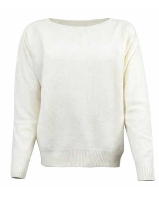 D.exterior White Sweaters