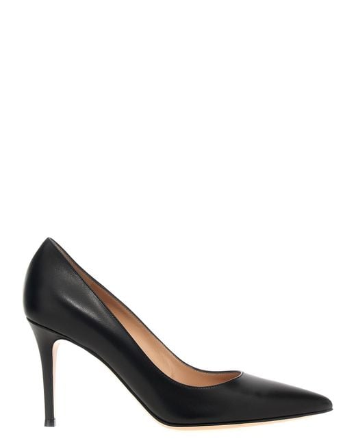 Gianvito Rossi Black 'Gianvito 85' Pumps