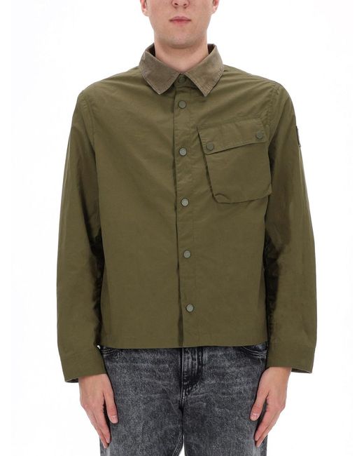 Belstaff Green Jacket Ground Waxed Cotton for men
