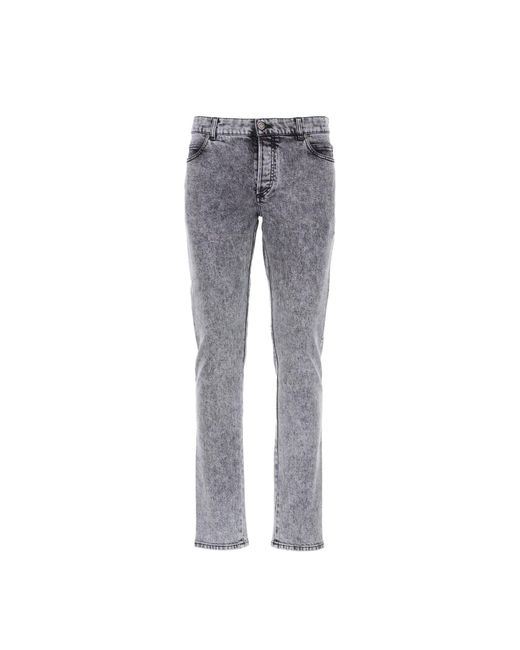 Balmain Gray Skinny Jeans for men
