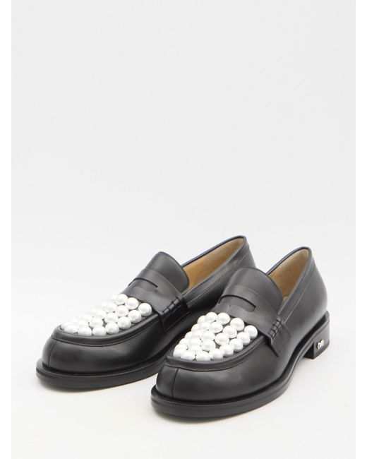 Mach &amp; Mach White Sirene Loafers