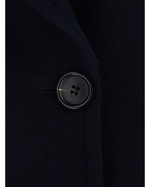 Max Mara Blue Wool Coat Camilla