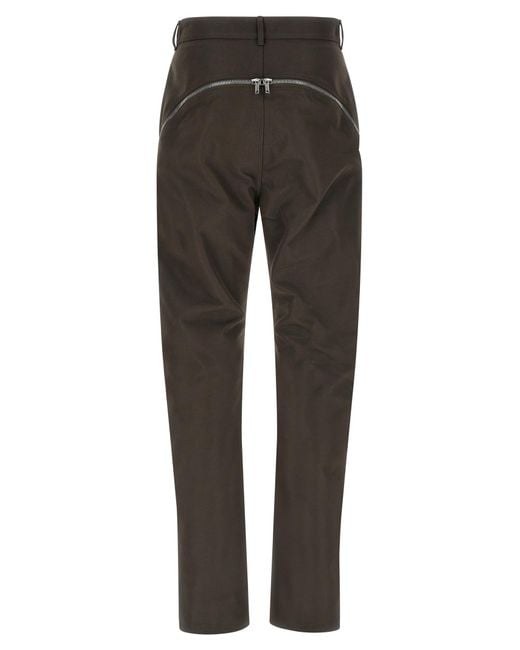 Rick Owens Gray Cotton Casual Pants for men