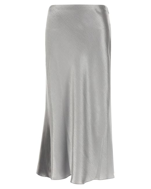 Tory Burch Gray 'Satin' Skirt