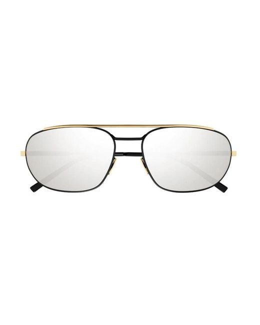 Saint Laurent Multicolor Sl 561 Narrow Double Bridge Aviator Sunglasses for men