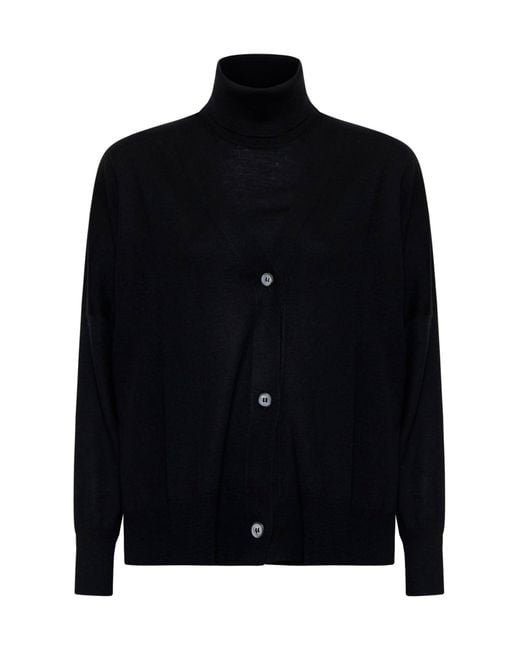 Blanca Vita Black Twin Set Virgin Wool Trouser Suits