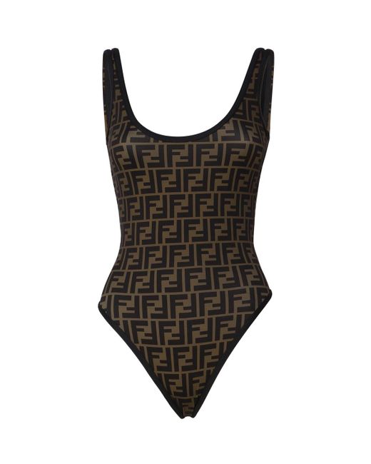 Fendi Black Lycra Swimsuit