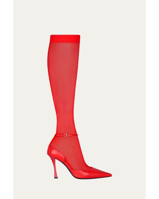 Givenchy Show Stocking Pump 95Mm_Red