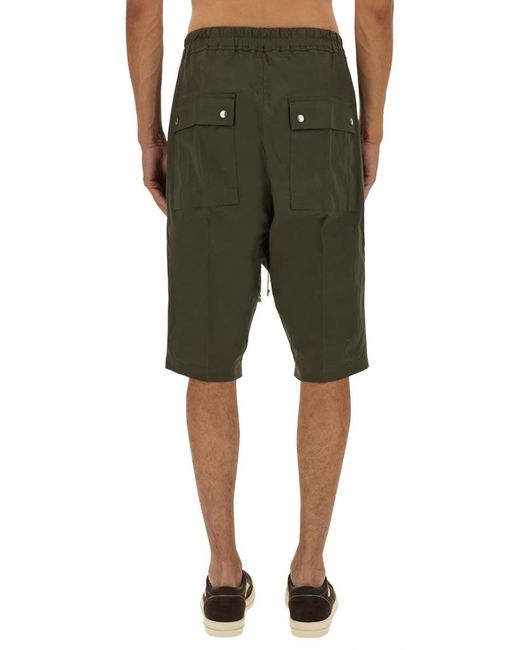 Rick Owens Green Bela" Shorts for men