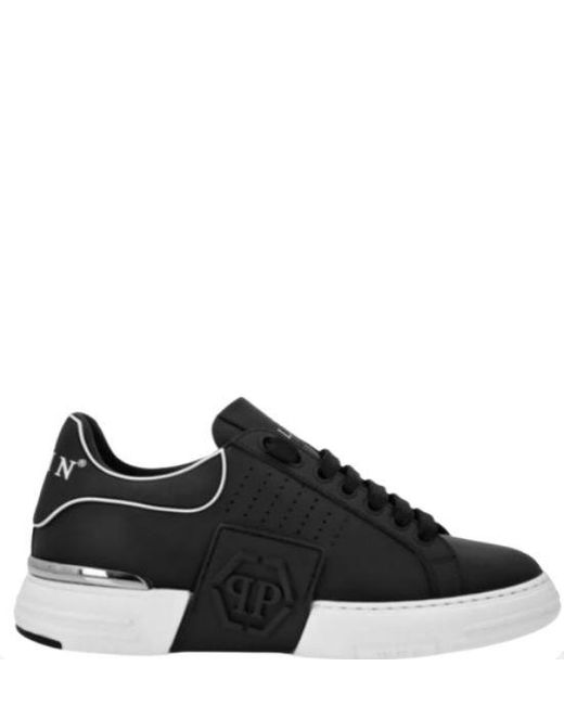 Philipp Plein Black Flat Shoes for men