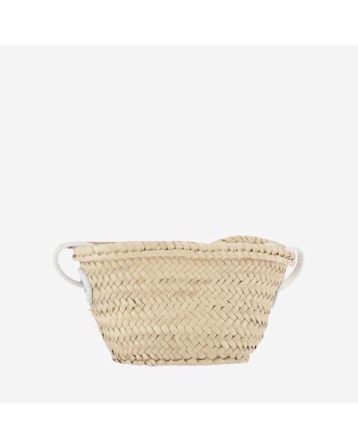 Filippo Catarzi 1910 Natural Straw Bag With Logo