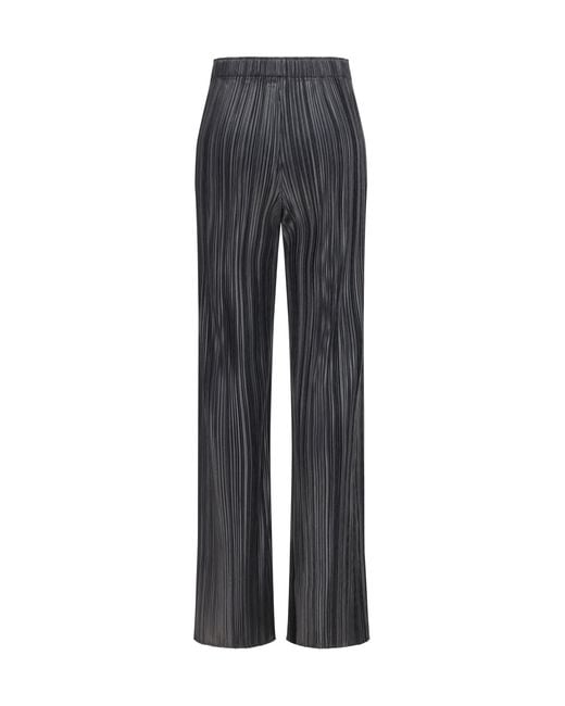 Phoebe Philo Black Pleated Pants Razor Polyester Trousers