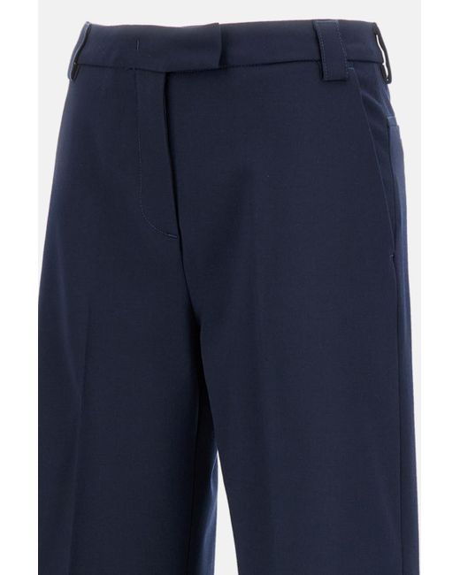 Thelatest Blue Wool Blend Trousers Alek