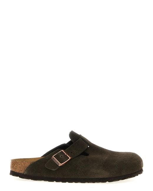 Birkenstock Brown 'Boston' Sabots