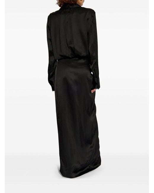 The Attico Black Dress Viscose