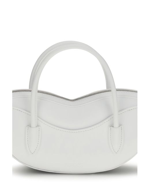 Fiorucci White Mini Lips Shoulder Bag Calf Leather Bos Taurus