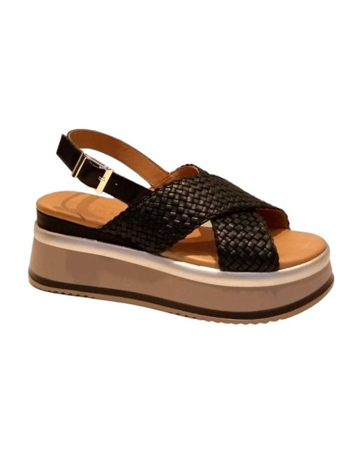 Inuovo Black Intreccio Calf Leather Shoe
