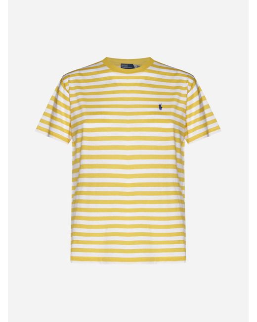 Polo Ralph Lauren Yellow T-Shirts And Polos