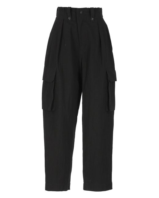 Y's Yohji Yamamoto Black Cotton Pants