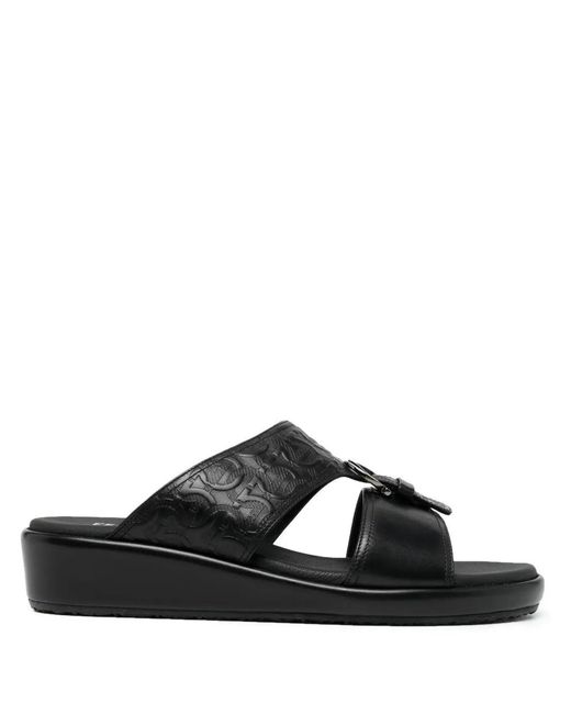 Ferragamo Black Ferragamo Murray Sandals for men