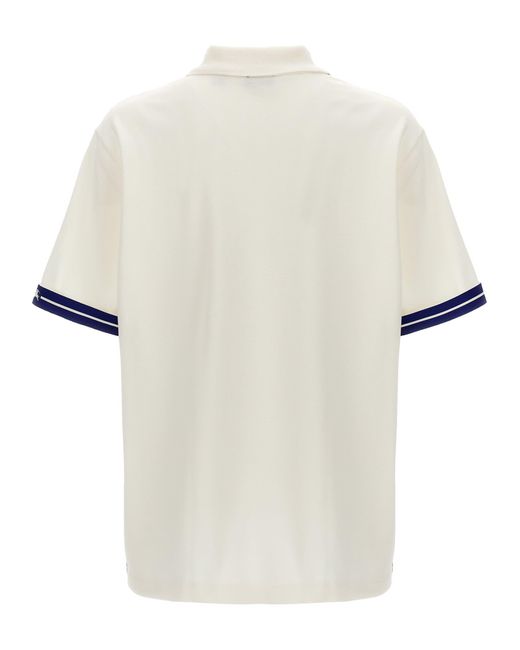 Burberry White Ekd Polo Shirt for men