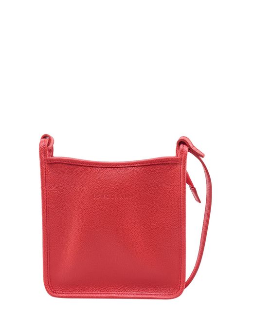 Longchamp Red Le Foulonné S Crossbody Bag