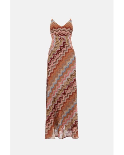 Missoni White Sleeveless Long Dress