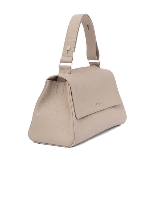 Orciani Natural Sveva Longuette Soft Leather Handbag