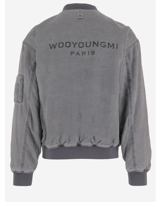 Wooyoungmi Black Reversible Cupro And Nylon Jacket Polyester/Cupro for men