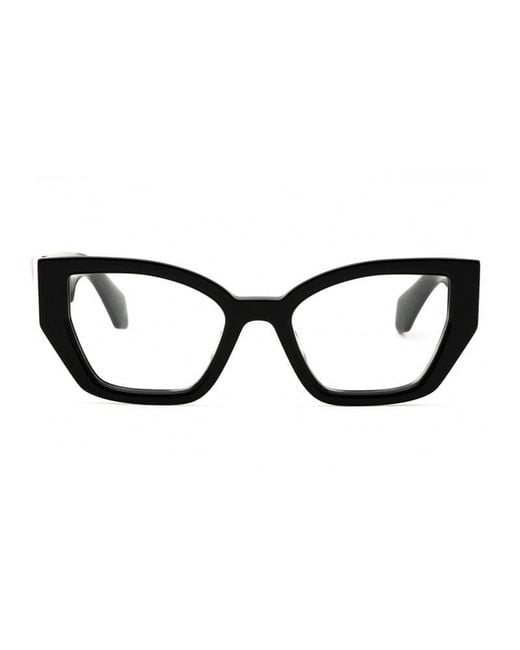 Off-White c/o Virgil Abloh Black Frame And Lens Eyeglasses