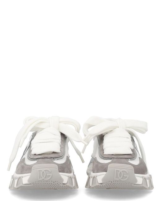Dolce & Gabbana White Sneaker Polyester Leather Trainers