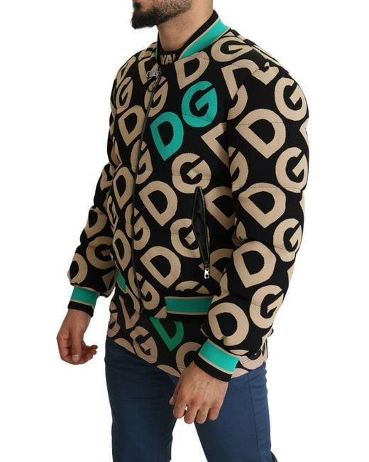 Dolce & Gabbana Black Bomber Jackets for men