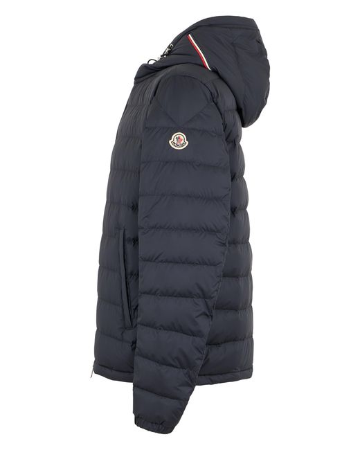 Moncler Blue Short Down Jacket Vermeille Polyamide Padded for men