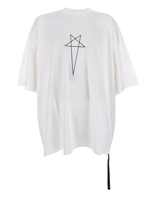 Rick Owens White Tommy Tee for men