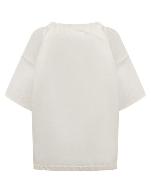 Jil Sander White T-Shirt With Bow