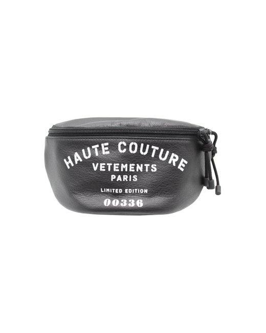 Vetements Black Haute Couture Funny Pack Bags