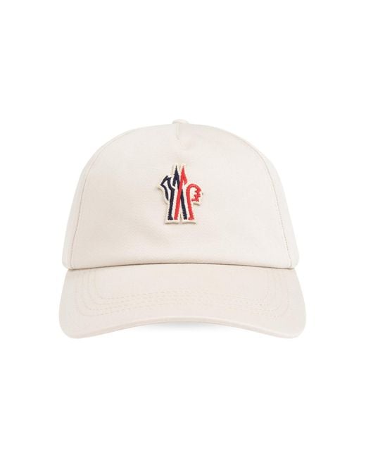 Moncler White Grenoble Logo Patch Baseball Cap Accessories Beanies & Hats for men