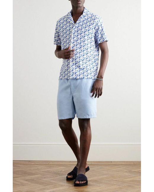 Orlebar Brown Blue Howell James Bond Print-278663-007- Clothing for men