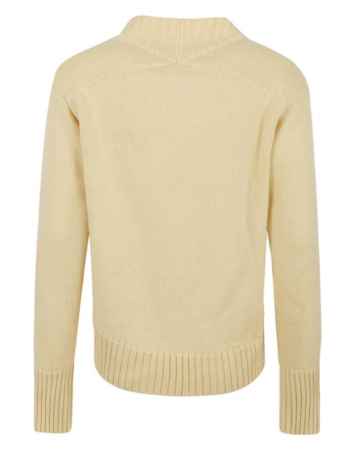 Jil Sander Sweater Rn Ls in Natural | Lyst