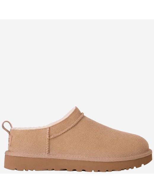 Ugg Natural Ankle Boots Suede Leather