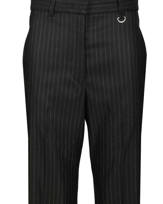 Isabel Marant Black "Noanda" Pinstriped Suit Trousers